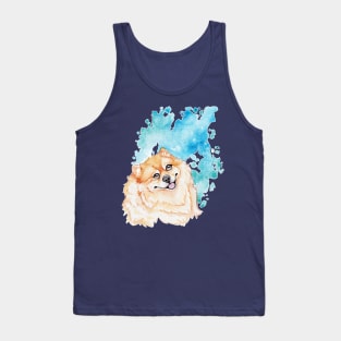 Pondering Pomeranian Tank Top